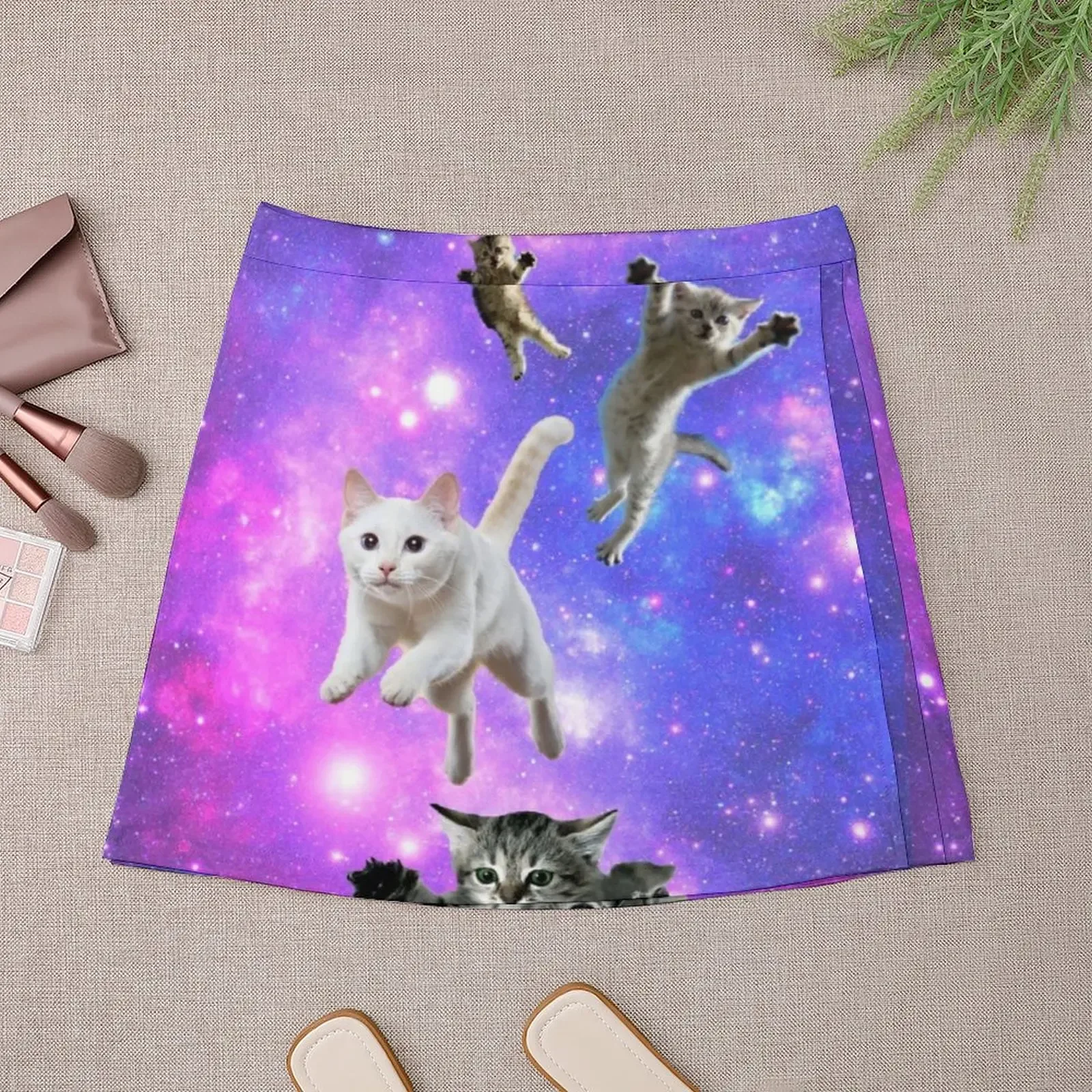 Kucing di Luar Angkasa! Rok Mini Rok midi untuk wanita klub malam wanita