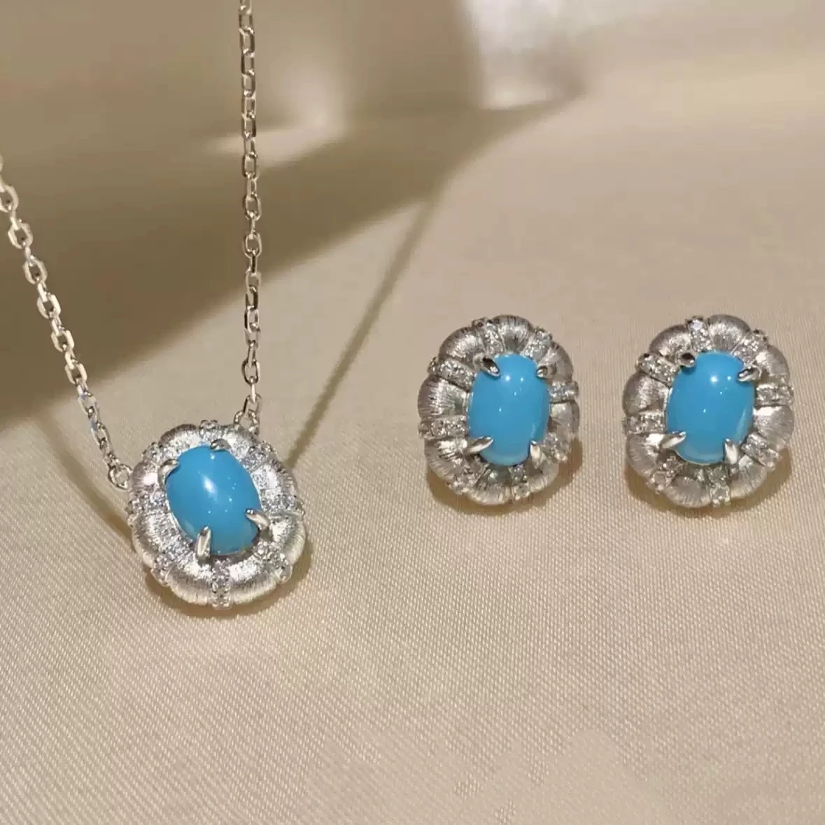 yanze-925-sterling-silver-5-7mm-lab-turquoise-necklace-earrings-for-women-fine-blue-jewelry-set