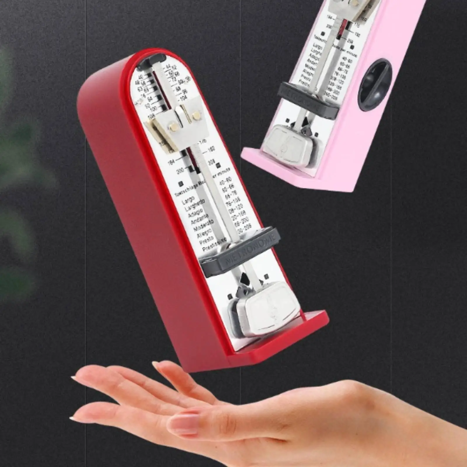 Métronome mécanique portable, mini-répétiteur de rythme, outil de tempodéfinition réglable pour la pratique du piano et de la guitare