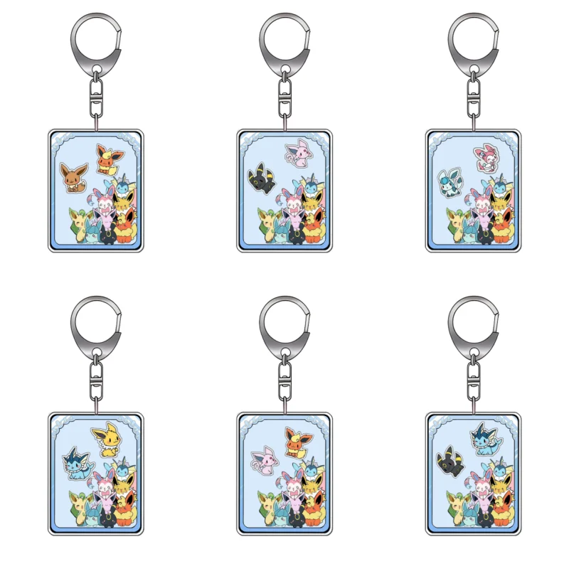

Брелок из переработанного акрила для персонажей Vaporeon, Sylveon, Jolteon, Leafeon, Glaceon, Umbreon, Flareon, Espeon, Eevee – аниме-сувенир, подарок