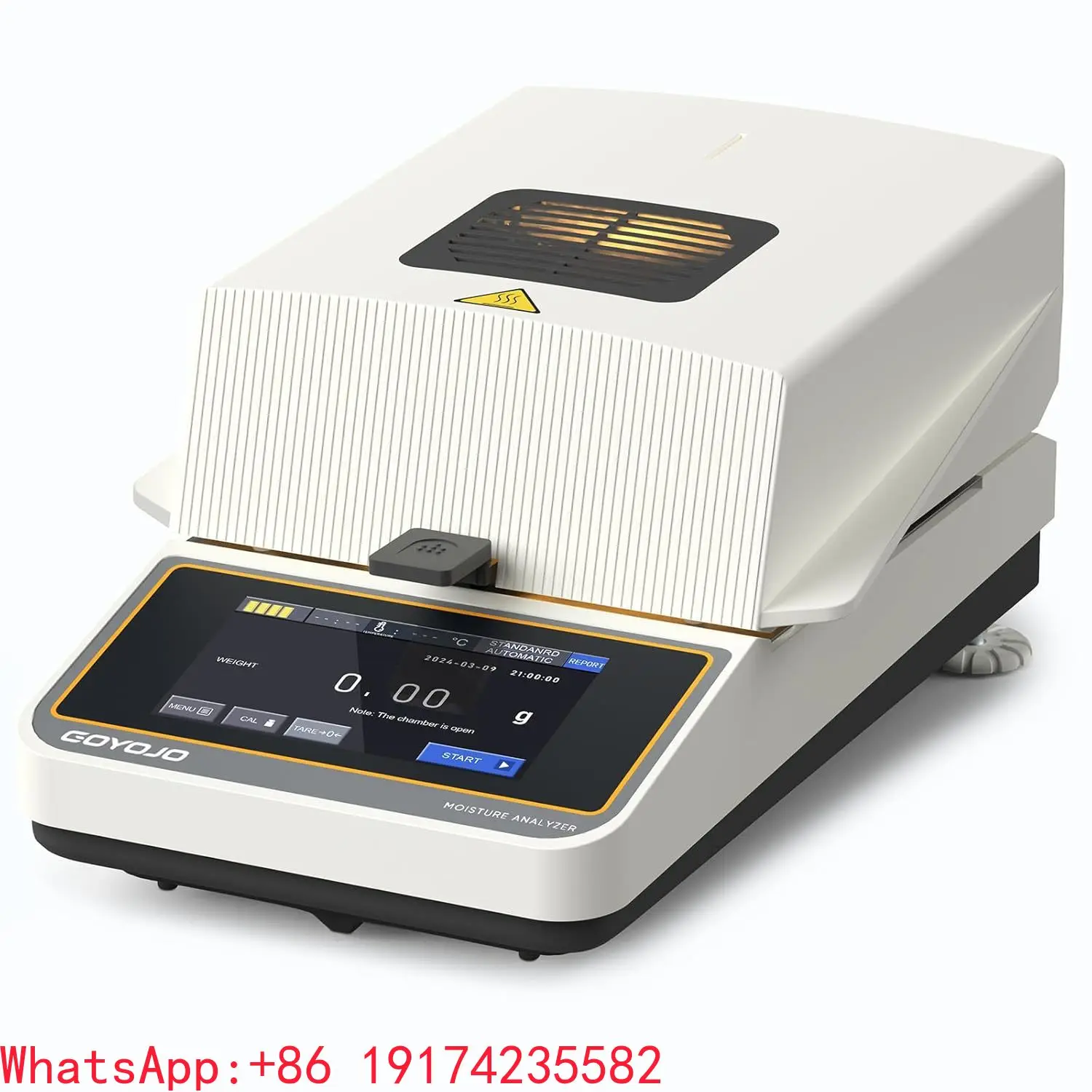 Portable Halogen Moisture Meter 110g-10mg/5mg/1mg Fast Testing for Food, Plants, and Building Materials