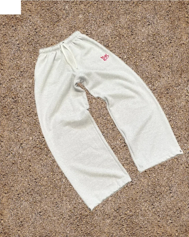 Y2k Summer Casual Breathable White Sweatpants New American Men's and Women's Street Hip-hop Trendy Loose Straight Sweatpants