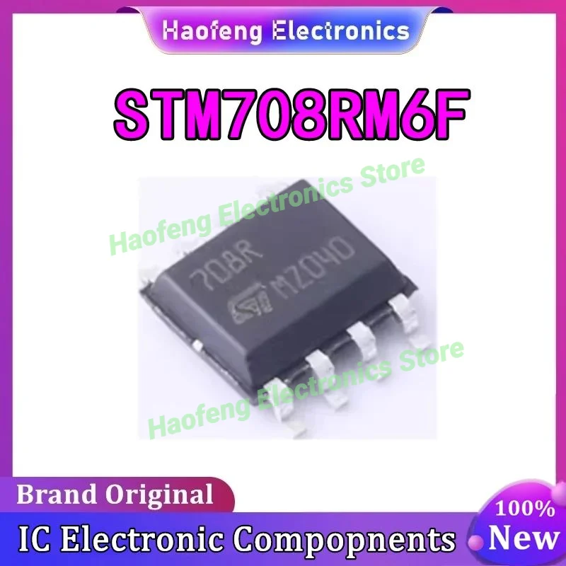 

STM708RM6F Screen Printed 708R SOP8 Monitor Reset Chip in stock