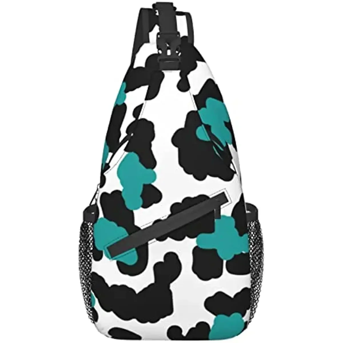 

Floral Leopard Print Unisex Chest Bags Crossbody Sling Backpack Travel Hiking Daypack Shoulder Bag For Women Men