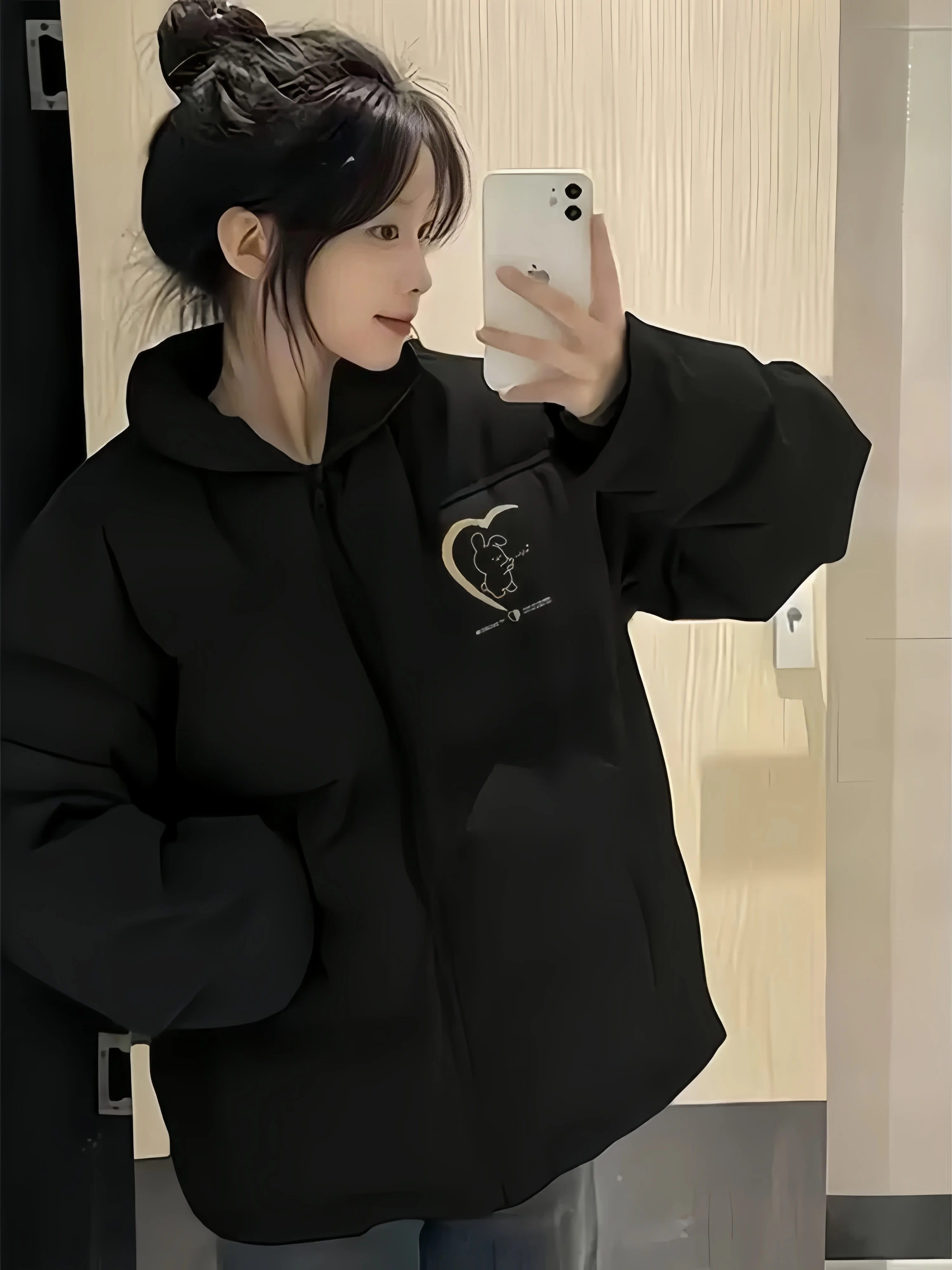 

Parka Hiver Womens Gift Idea Faux Fur Timeless Appeal Mink Wool-Liner Quilting Stitches Concealed Zippers Sleek Look Cute Ladies