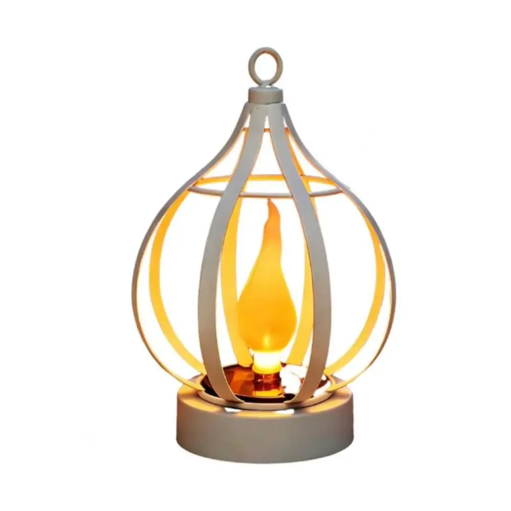 Atmosphere Metal Solar Lamp Solar Powered Decorative Flame Lamp Atmospheric Waterproof Lantern Outdoor