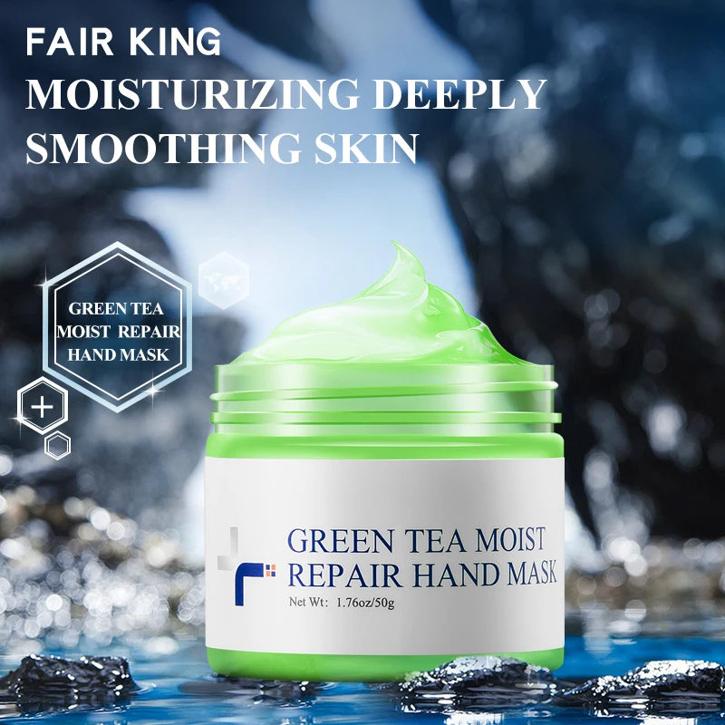 Green Tea Moisturizing Hand Wax Whitening Skin Hand Mask Repair Exfoliating Calluses Film Anti-Aging Hand Skin Treatment Cream