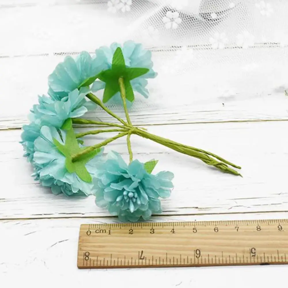Seide Nelke Künstliche Blume Weihnachten Zuhause Outdoor UV-Schutz Garten Hochzeit Urlaub Party Dekoration Diy Geschenk Candy Box – Detail 3