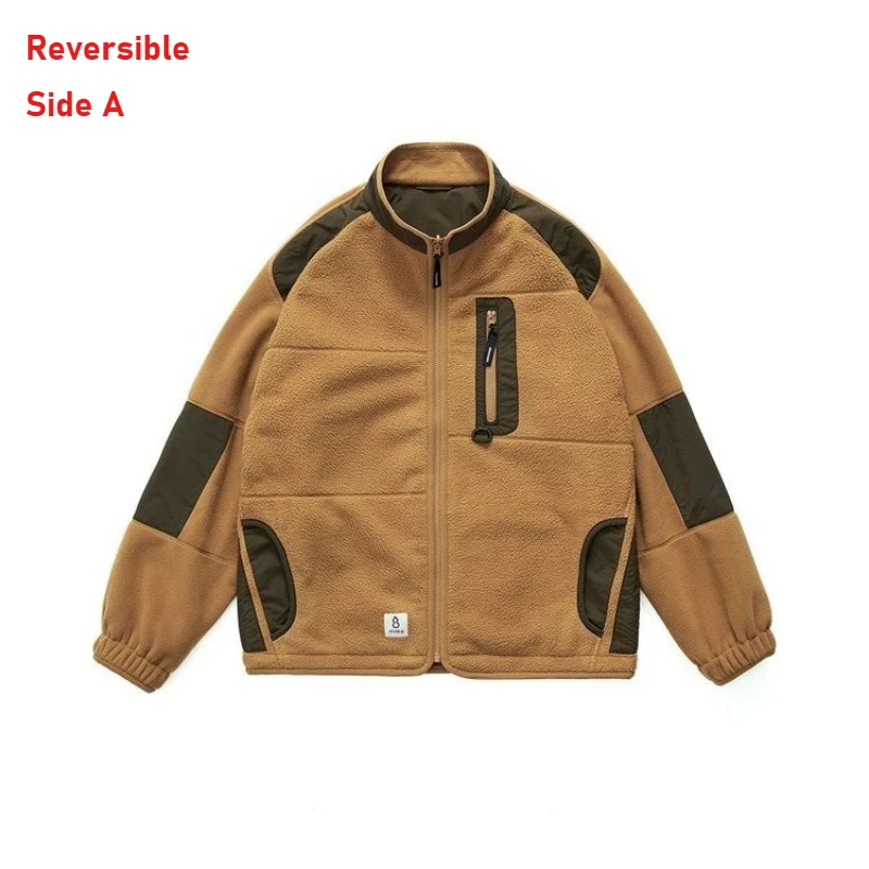 Reversible Mountain-Style Fleece Jacket - New Arrival for Outdoor Warmth​ Unisex Winter Windproof Thickened Warm Jacket
