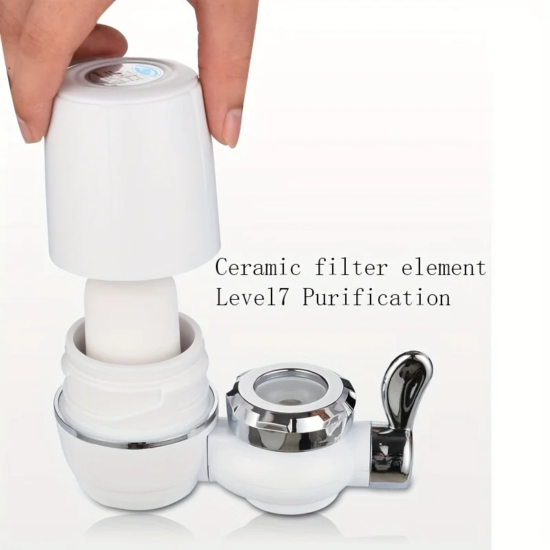 Faucet Water Filter - Reduces Impurities & Improves Taste, Easy to Install on Standard Kitchen Sink Tap, Home Water Filtration