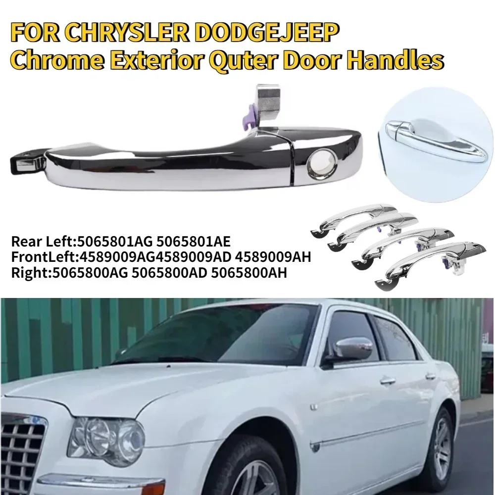 1Pcs For Dodge Magnum 2005-08 2005-10 Car Exterior Drive Outer Door Handle 5065800AG, 4589009AG, 5065801AG for Chrysler 300 300C