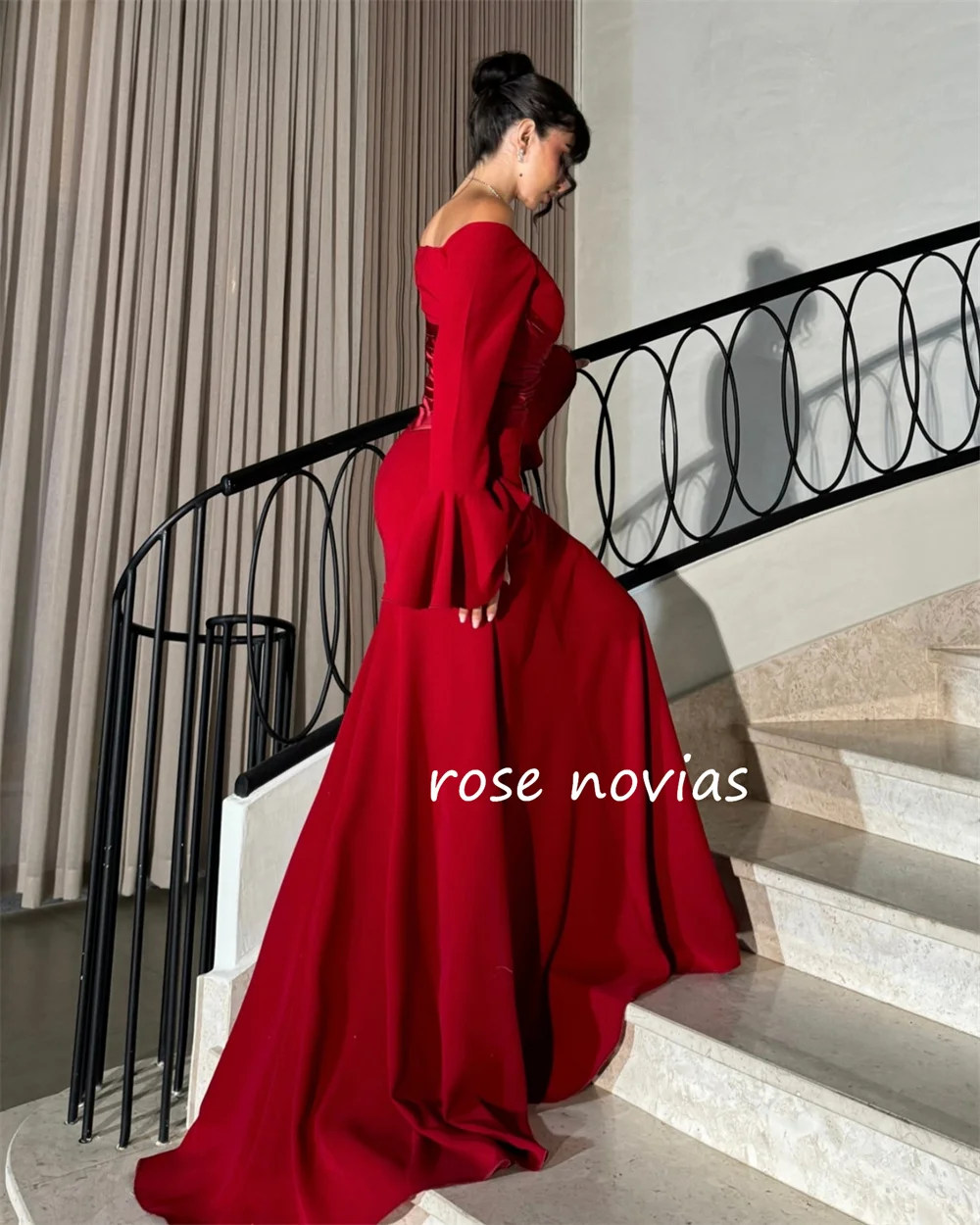 Customized Jersey Criss-Cross Pleat Off-the-shoulder A-line Long Dresses Bespoke Occasion Elegant Simple Sizes Available