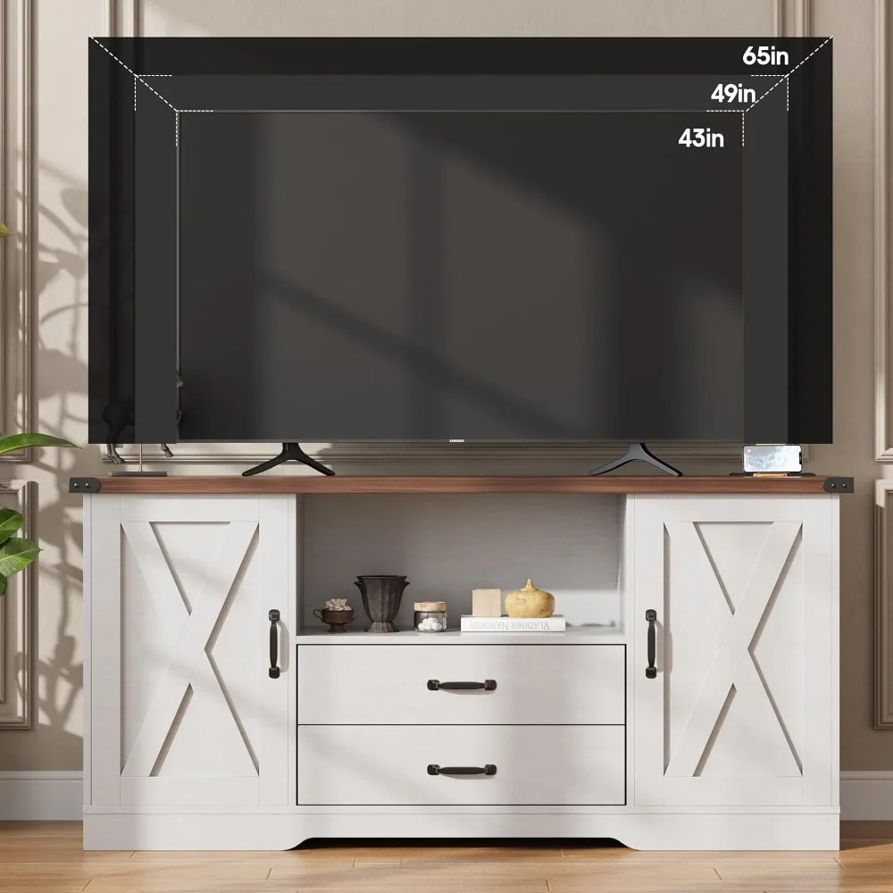 حامل تلفزيون مقاس 65 بوصة مع أدراج - وحدة تخزين مركز الترفيه الحديثة لخزائن التلفزيون #5