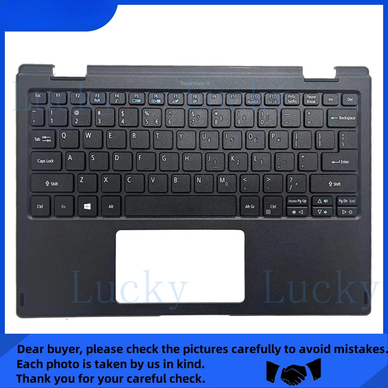 

f New For Acer Travelmate B118-G2-RN B118-M Upper Palmrest Cover Keyboard