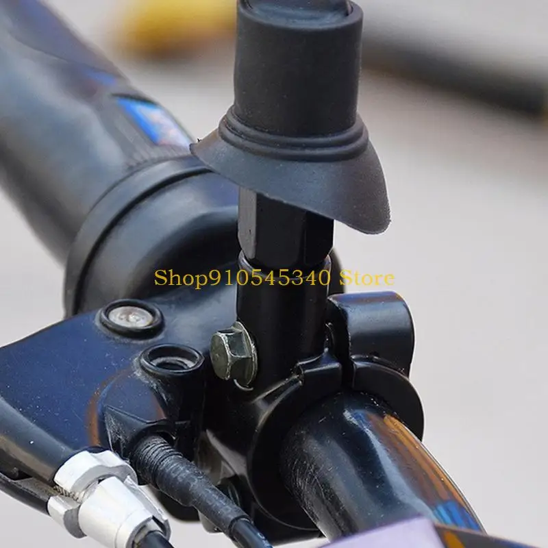 U2JA Sturdy Motorcycle Mirror Clamp Handlebar Bracket Enhances Safety and Aesthetics with Easy Adjustability for Safe Ride 2x