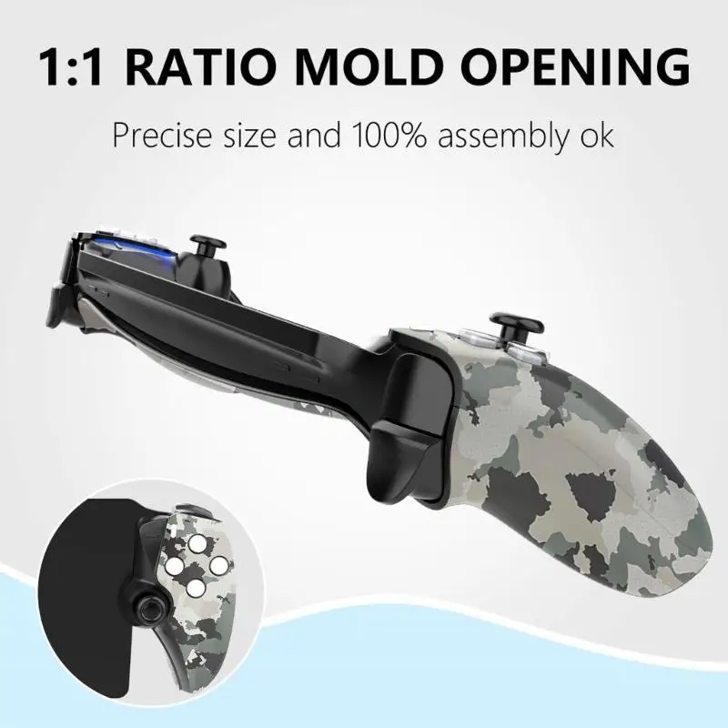 Gamepad habitação protetor capa para ps scratchproof caso console camuflagem pele à prova dwaterproof água caso protetor