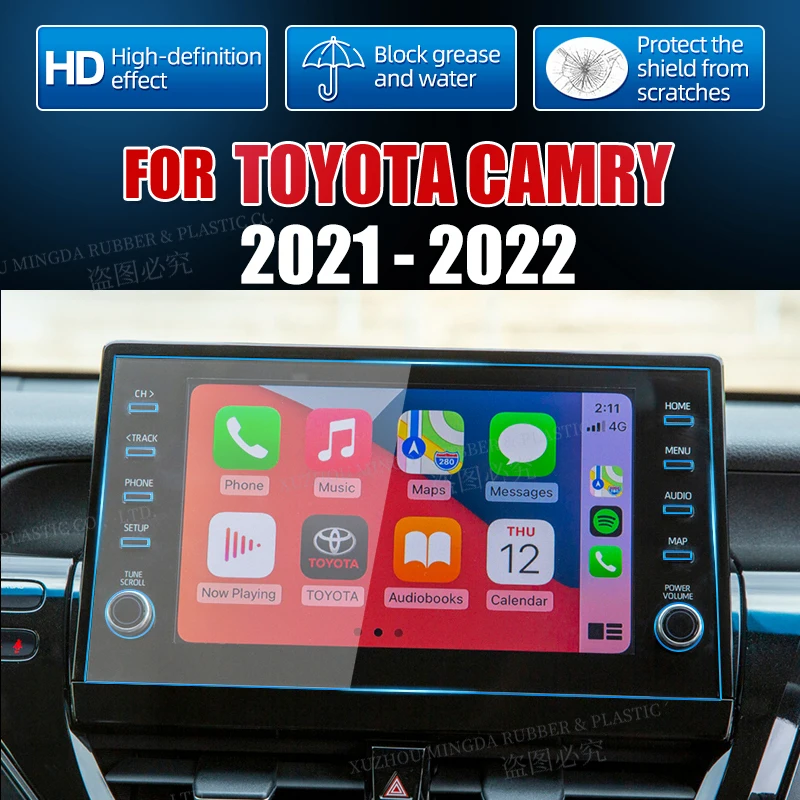 Tempered Glass Protective film For Toyota Camry 2021 2022 9 Inch Car GPS Navigation Display Screen Protector