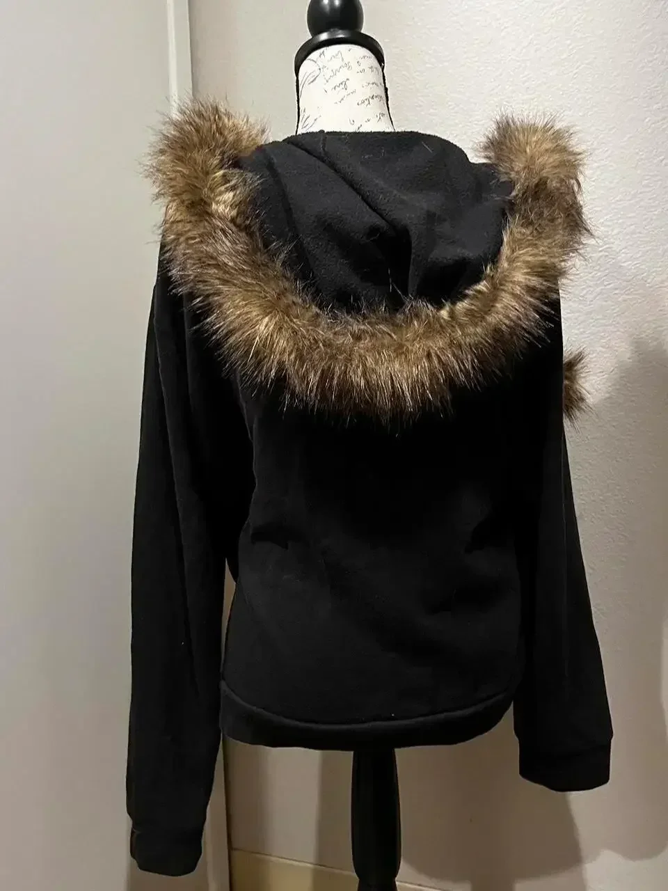 Y2K Letter Printed Gothic Slim Fit Plush Thick Warm Sports Jacket Long Sleeved Top Harajuku Casual Retro Hooded Clothing