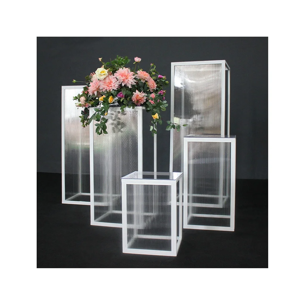 

Tall Metal Art Supplies Manufactures Table Centre Set Acrylic Column Party Decor Decorations Wedding Centerpieces Dessert Table