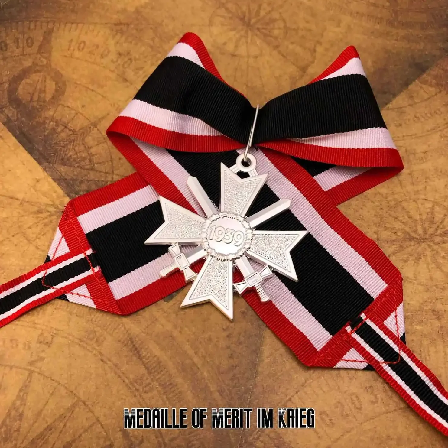 German Cross War Medal Cross 1st Class Badge Ribbon Accessories Brooch Pendant Decoration Crafts