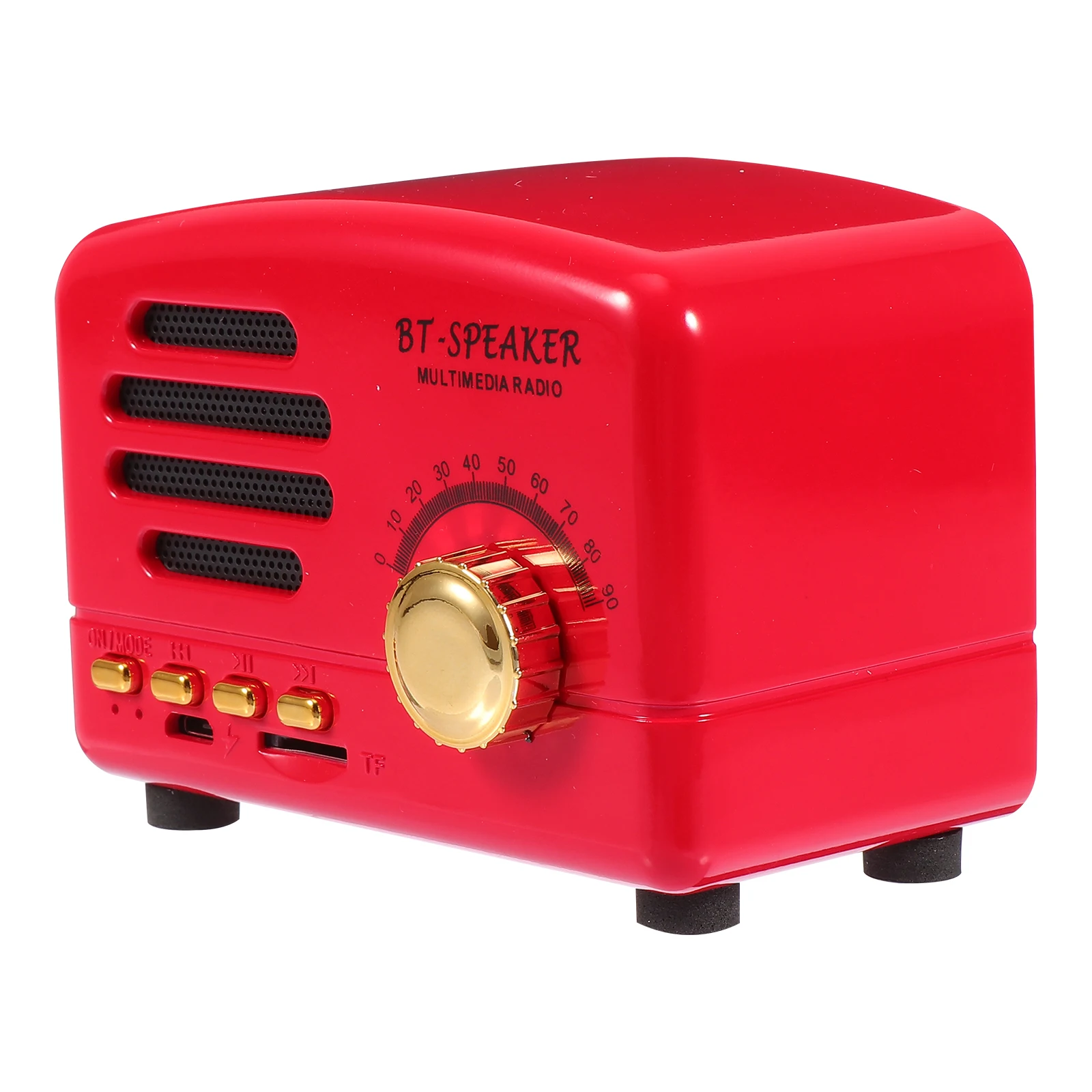 

Retro Radio Mini Wireless Speaker Portable Speaker Travel Outdoor Lightweight Smooth Texture Comfortable Hand Feeling