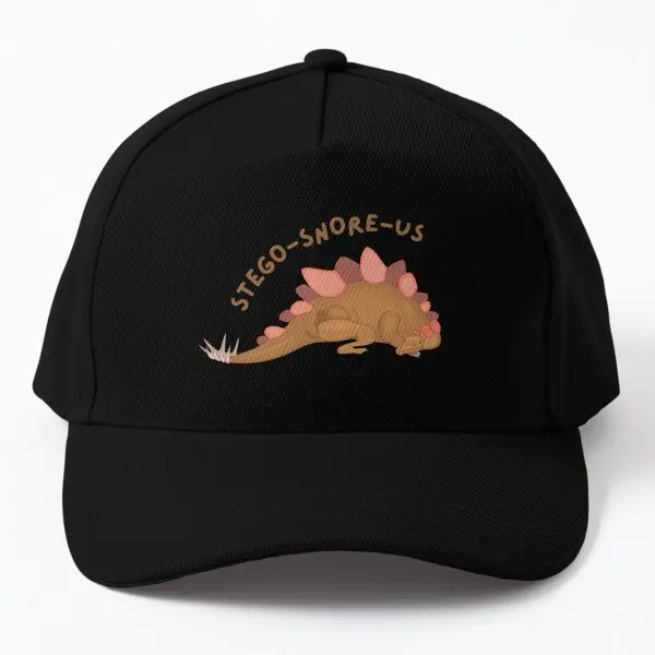 Snoring Dinosaur Stego Snore Us Sleeping  Baseball Cap Hat Boys Spring  Bonnet  Hip Hop Sun Casual Black Printed Czapka