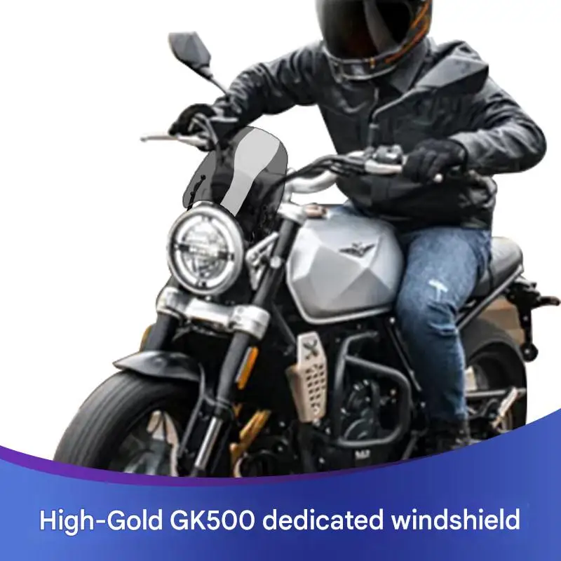 For Gaokin GK500 special modified front windshield retro style small windshield windscreen accessory