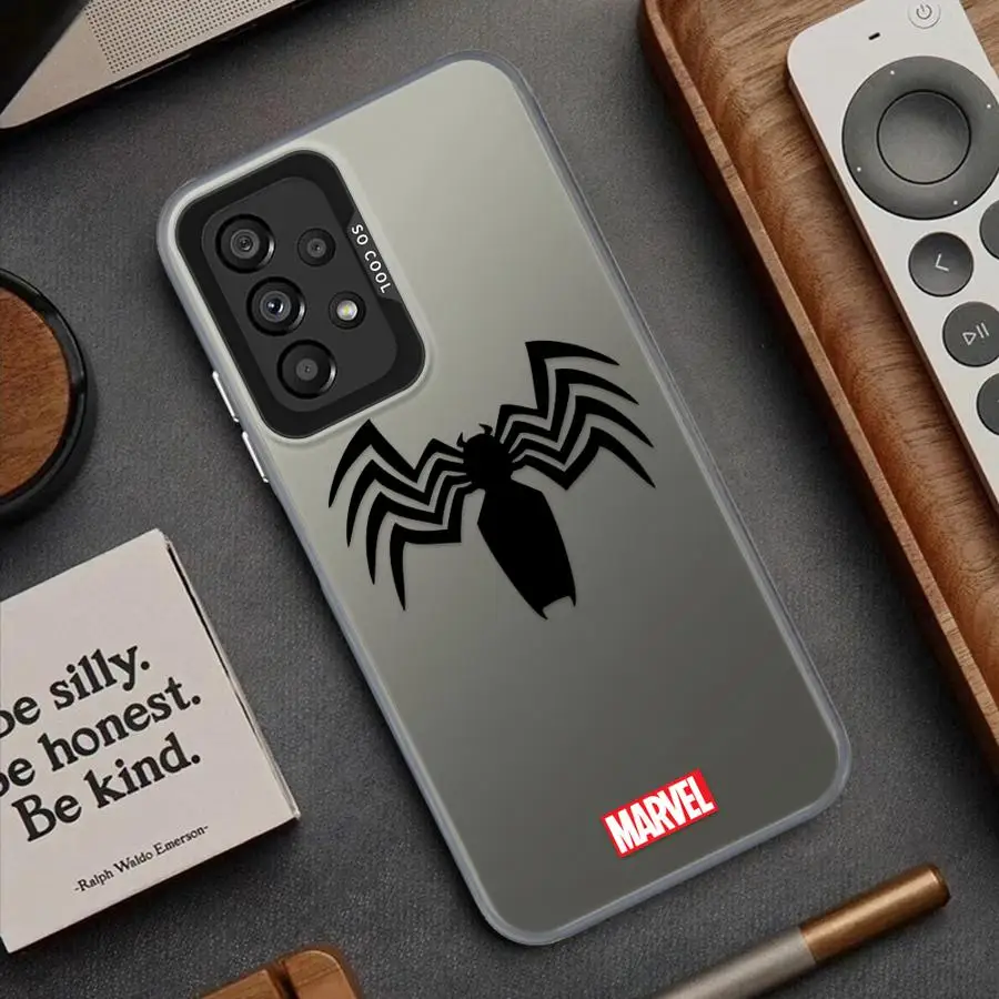 Чехол для телефона Marvel Spiderman VENOM для Samsung Galaxy A25 A52 A72 A15 A54 A53 A52s A73 A55 A51 A71 4G 5G противоударные чехлы для мобильных устройств Чехол для телефона Marvel Spiderman VENOM для Samsung Galaxy A25 A52 A72 A15 A54 A53 A52s A73 A55 A51 A71 4G 5G противоударные чехлы для мобильных устройств