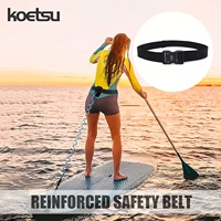 KOETSU Quick-Release Surf Leash Belt | for Surfboards & Inflatable SUP Paddle Boards | Safety Lash Belt