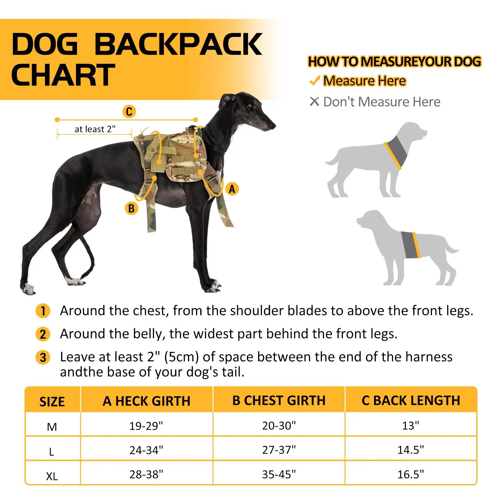 Dog Hiking Backpack Rucksack for Large Medium Dogs High Capacity Nylon Dog Backpack for Travel Hiking Training Camping