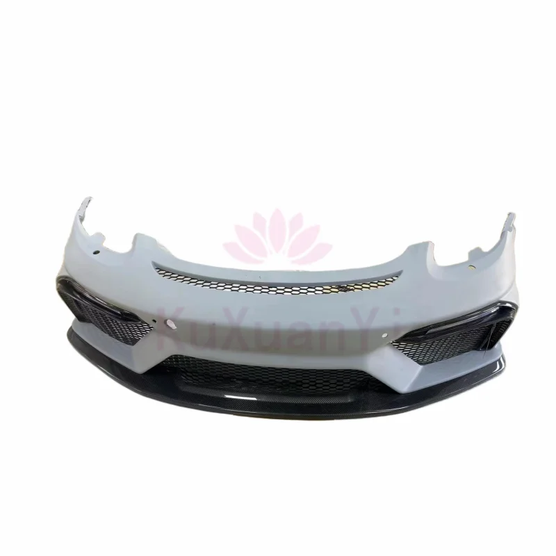 

High Quality Factory Direct Sales a Style Semi Carbon Fiber Front Bumper for Porsche Cayman 981 Body Kit