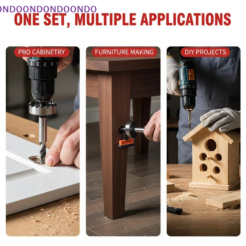 5PCS Durable Tungsten Carbide Wood Cutter Alloy Boring Drill Bits for Carpenter Workshop Wood Processing Tasks