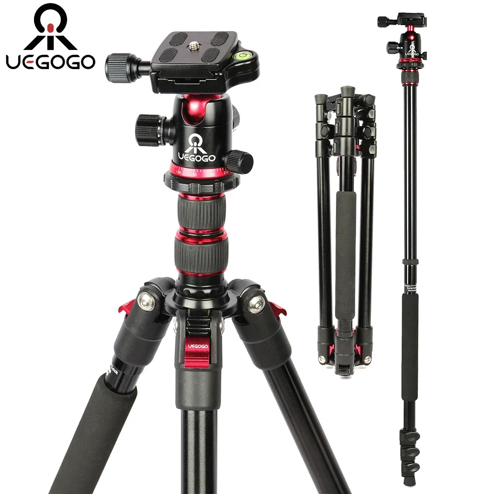 

UEGOGO C11 Video Travel Tripod 210cm 360° Panorama Fluid Drag Pan Max Load 8KG Professional Tripe for Mobile DSLR Camera