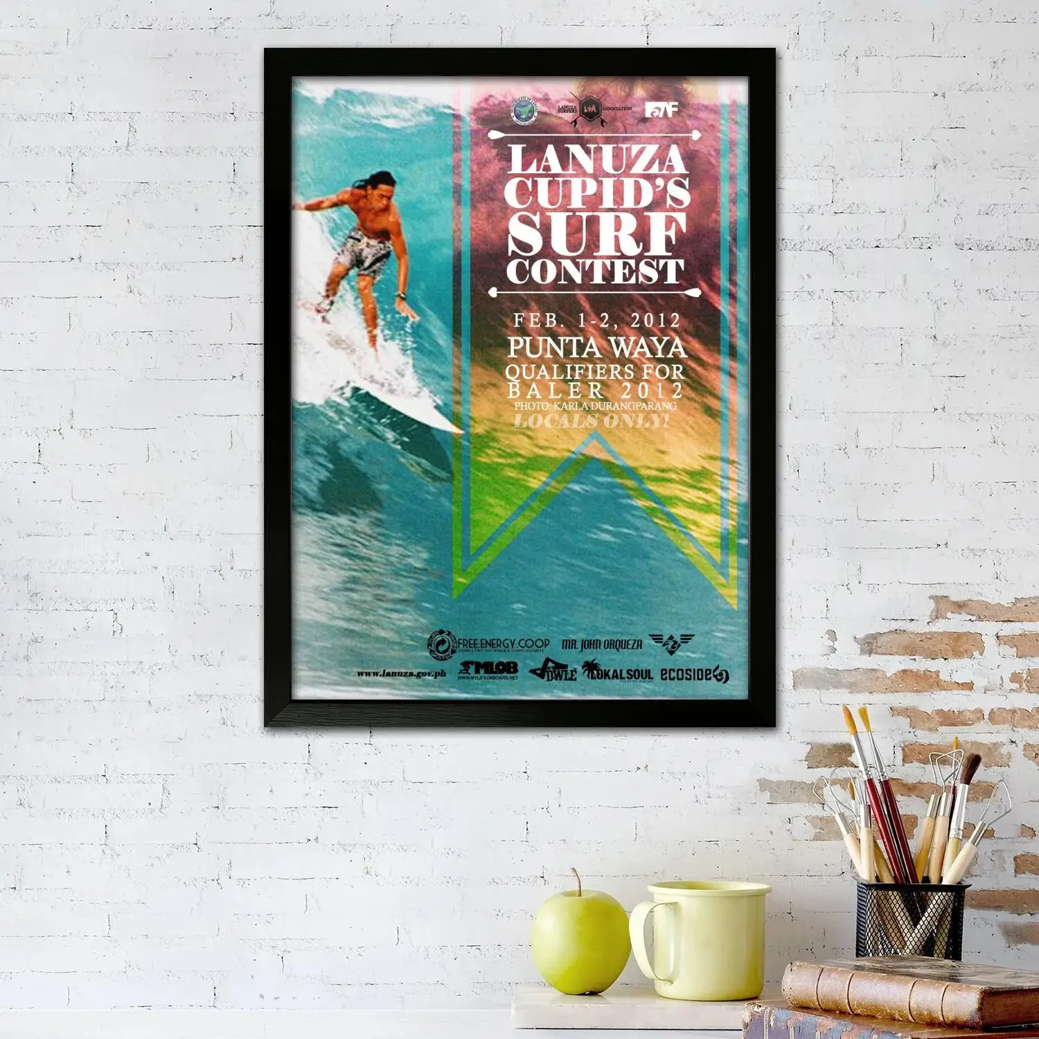 surfing Canvas Art Poster and Wall Art, Picture Print, Modern Family Bedroom Decor, Posters,Decorative painting