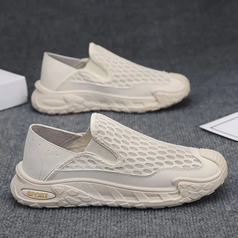 

Мужская спортивная обувь на толстой платформе с сетчатым верхом, тренд 2024, тренд для бега в тренажерном зале, простые все бренды, легкие уличные мужские повседневные кроссовки