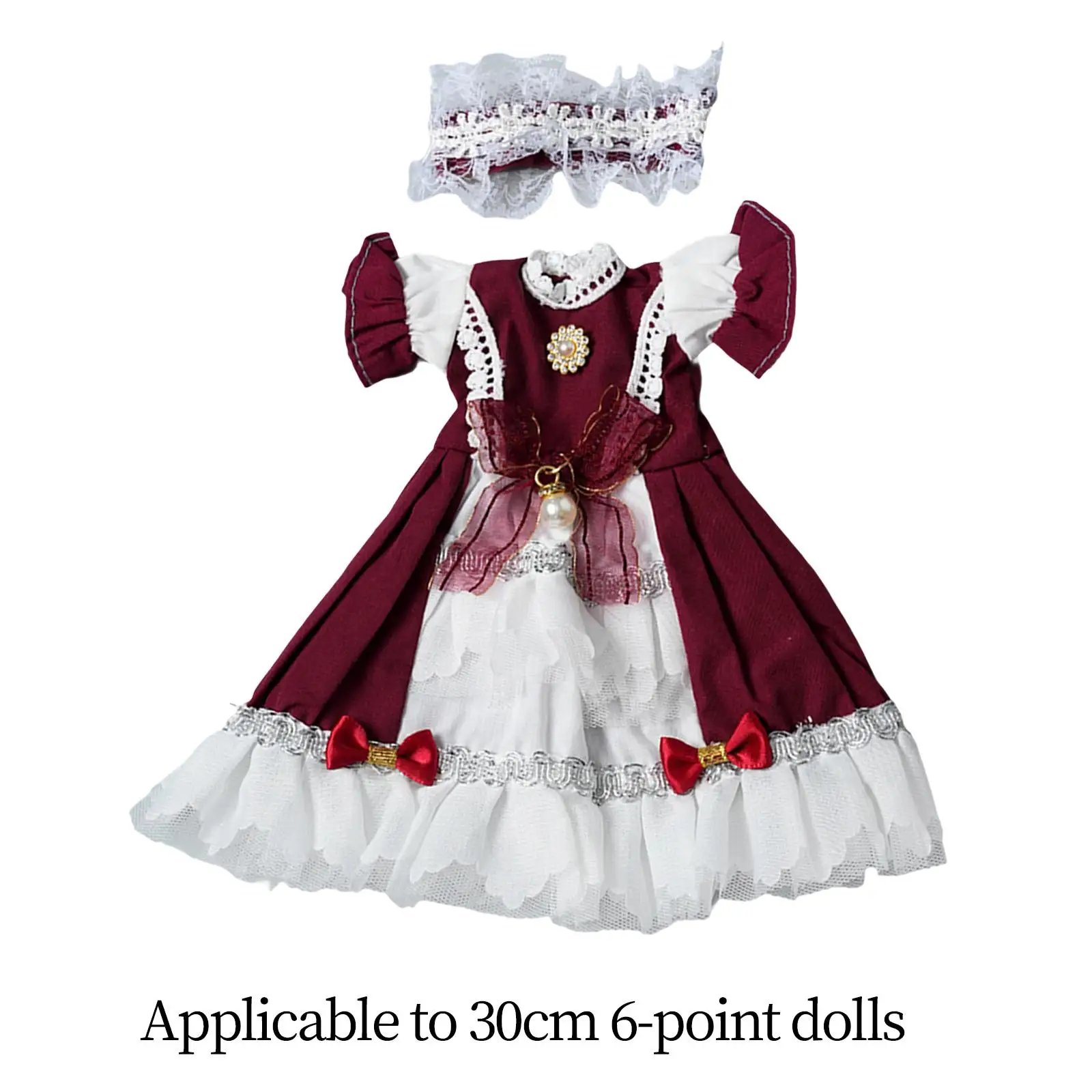 1:6 BJD Doll Dress Clothing Dress up for Kids, Hands on Educational Costume Make Your Own Dolls for 11.81 inch Princess Doll
