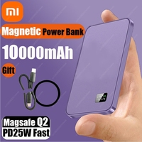 Xiaomi 10000mAh Thin Magnetic Wireless Power Bank PD25W Fast Charging Portable External Battery for Magsafe For iPhone Samsung