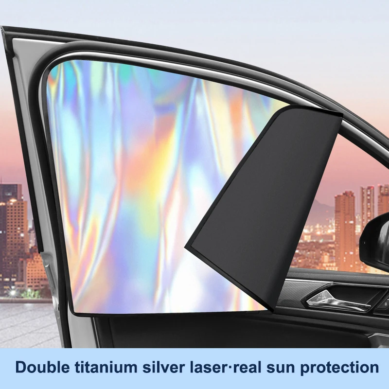 

Vehicle Side Window Summer Shields - UV Protective Magnetic Sun Shade Curtains