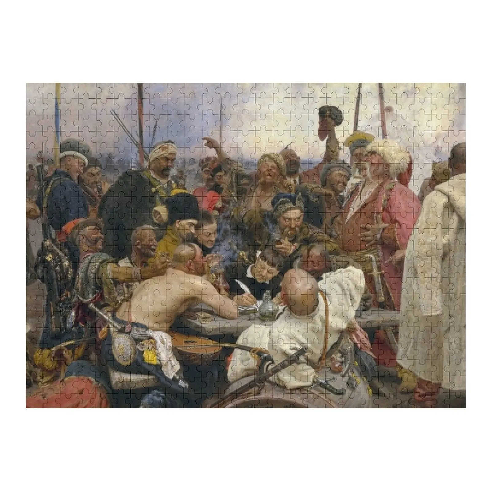 

The Reply of the Zaporozhian Cossacks to Sultan Mahmoud IV - Ilya Repin Пазл-головоломка в стиле аниме, индивидуальный подарок для детей