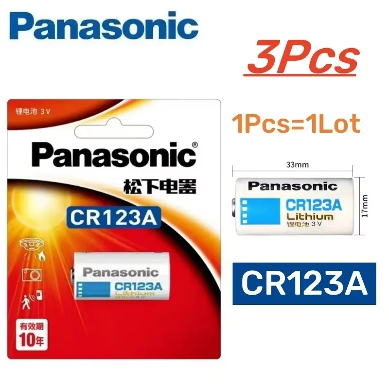 2-20 SZT. Oryginalna bateria litowa Panasonic CR123A 3V do kamery Arlo, CR123A CR17345 DL123A EL123A 123A — zdjęcie produktu 6