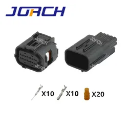 10 Pin 12380 6189-1134 6188-0696 Waterproof Automotive Socket Distance Sensor Connector For Toyota 90980-12380