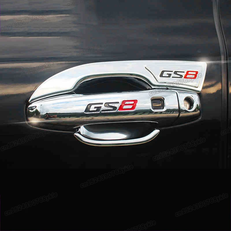 for Trumpchi gac Gs8 Car Door Handle Trims Interior Accessories Mouldings Chrome 2017 2018 2019 2020 Abs 2021 auto styling