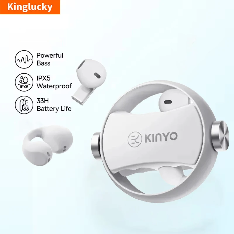 

Kinglucky A20 Dual headphones True Wireless Earphone Bluetooth5.3 Headphone High battery life In-ear type Ear clip type Sports