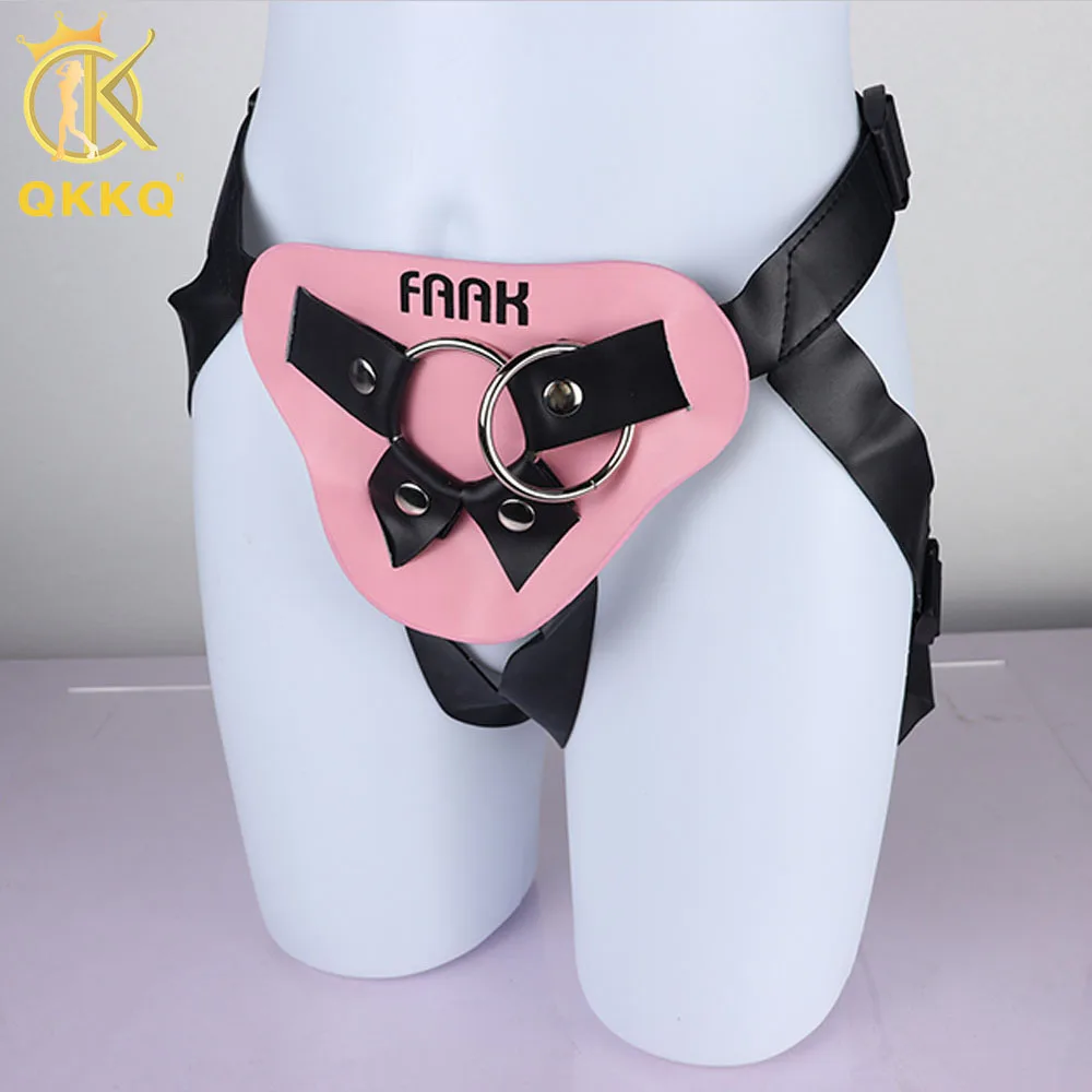 QKKQ-Sangle en cuir sur gode pour femme, accessoires portables, pénis, portant réglable, SFP, bondage corporel, jouets sexuels pour adultes de 18 ans et plus