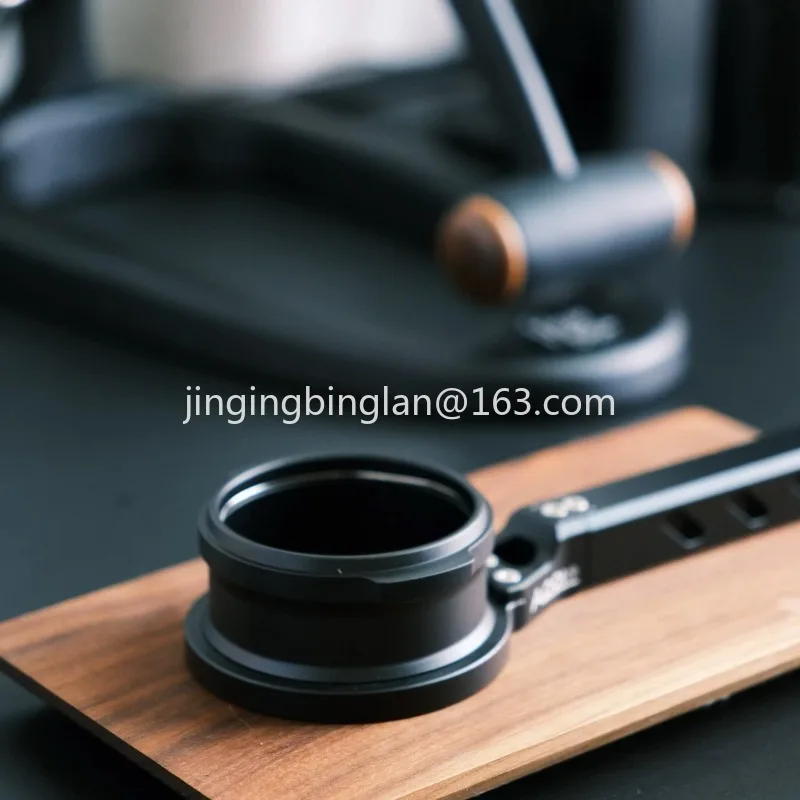Hot-selling flat bottomless rotatable angle coffee handle flair 58