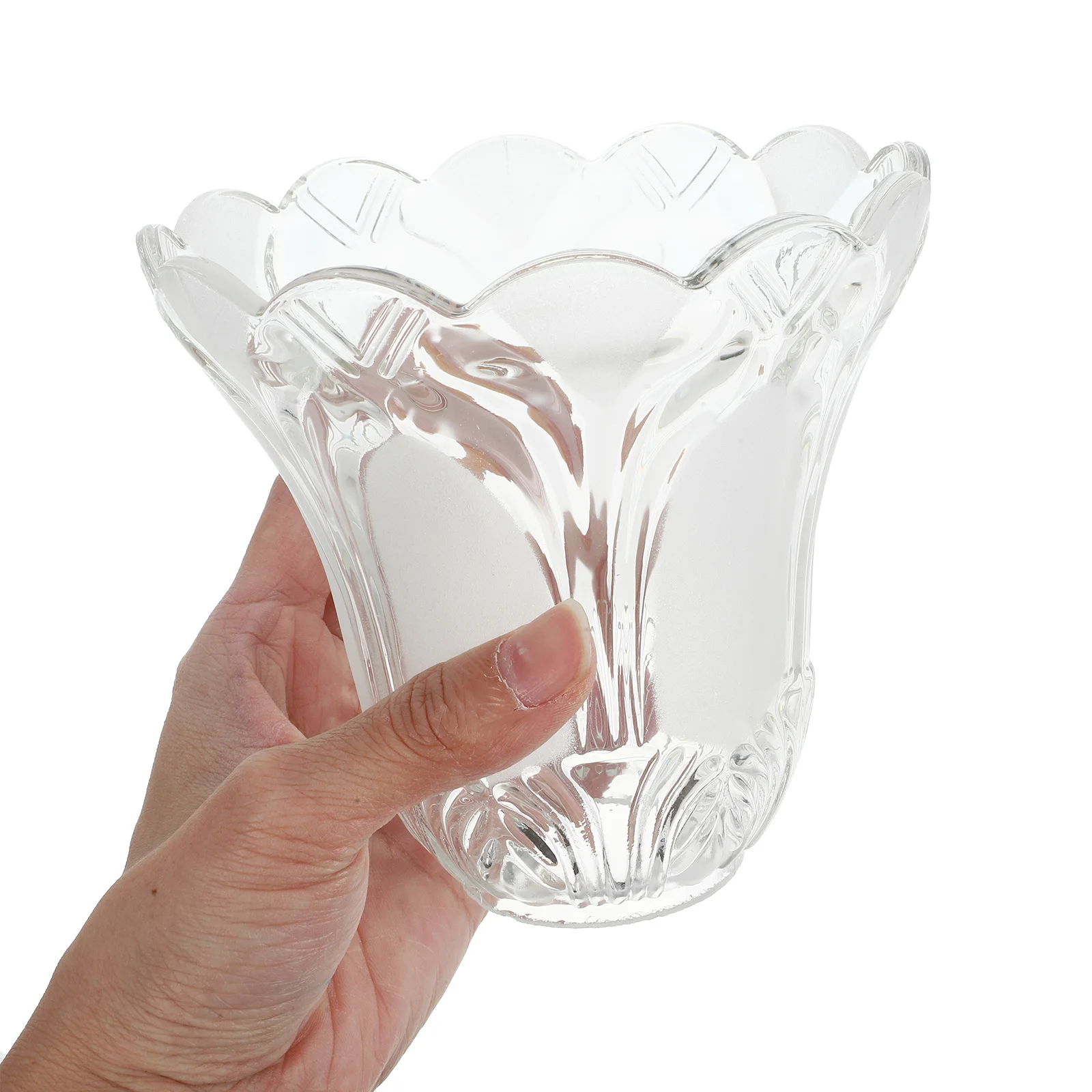 

Stable Glass Lamp Shade Simple Delicate Design Easy Install Small Pendant Light Cover Replacement Glass Shades for Chandelier