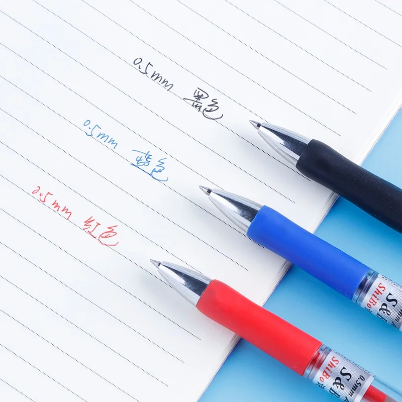 2pen+10 náplň tisk gel pero black/blue/red tuž kulka jaro sada náplň 0.5 mm škola a úřad zásoby (not erasable)