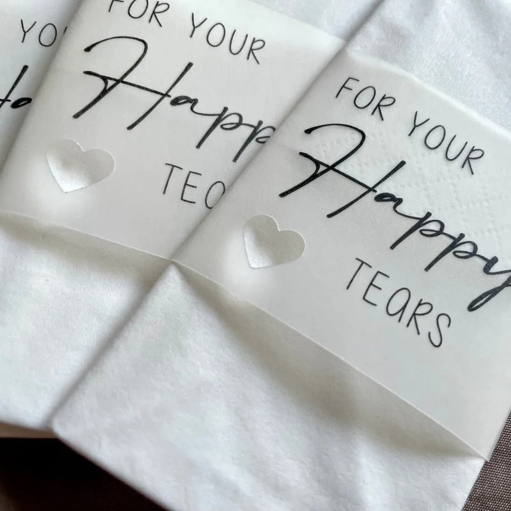Personalized Banderole For Wedding Napkins Banner Couple's Name Wedding Table Decoration Engagement Birthday Luxury Party Decor - view 3
