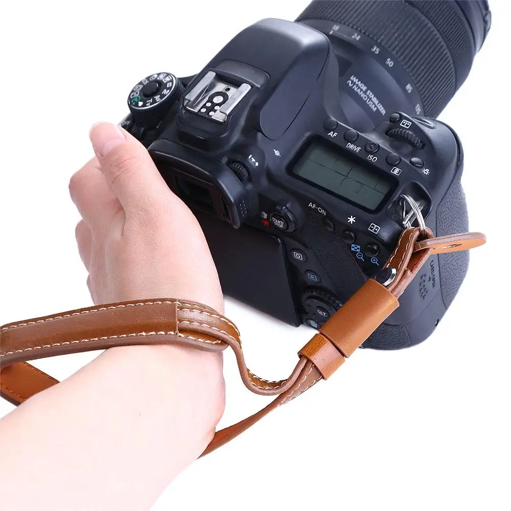 Photographic Equipment Camera Wrist Belt Anti-lost Rope Camera Strap Camera Hand Strap Camera Wrist Strap PU Leather Lanyard