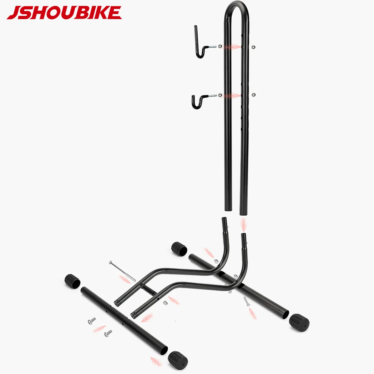 Bicycle Floor Parking Rack Bike Portable Indoor Garage Storage Bike Repair Stand Maintenance Steel Holder Rack for Mountain Bike